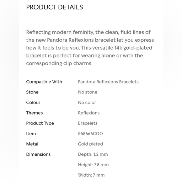 Pandora 14k Gold Plated Reflexion Mesh Bracelet w/ Pandora Charms & Safely Chain - Picture 15 of 15